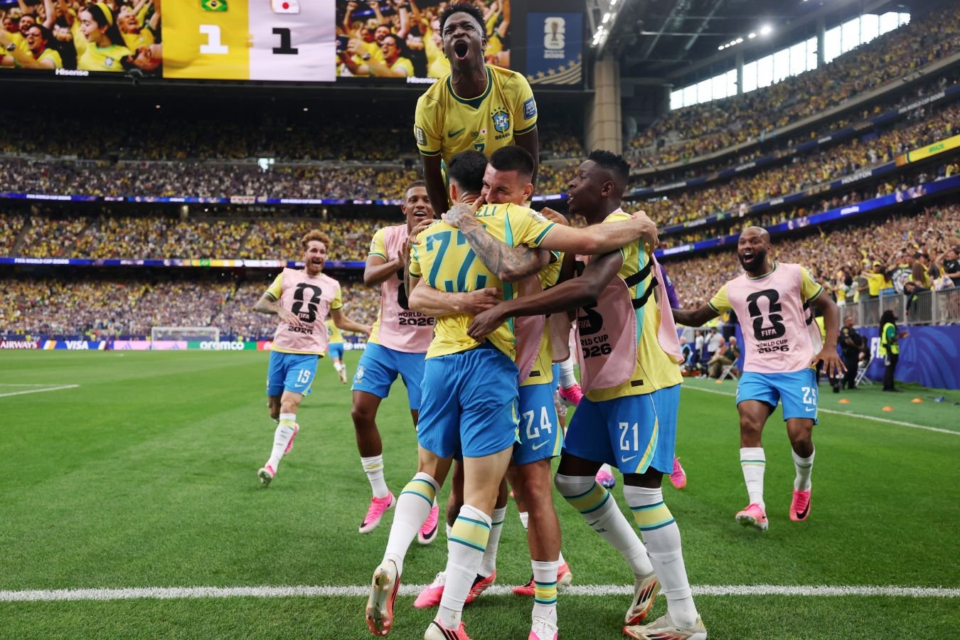 Бразилия — Япония — 2:1 — обзор матча ЧМ