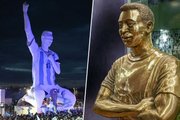 От Месси без шорт до золотого Пеле: 10 самых ярких памятников футболистам во всём мире