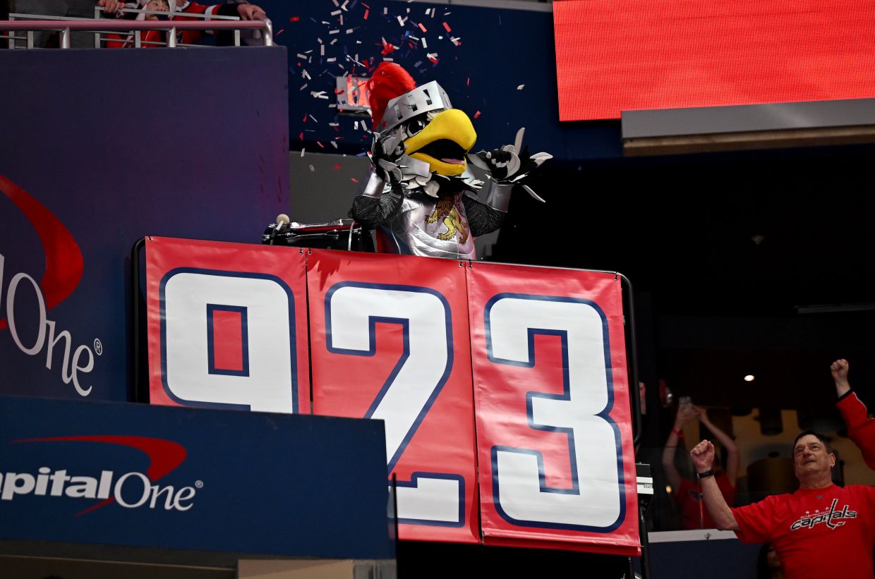 Баннер в честь шайбы Овечкина