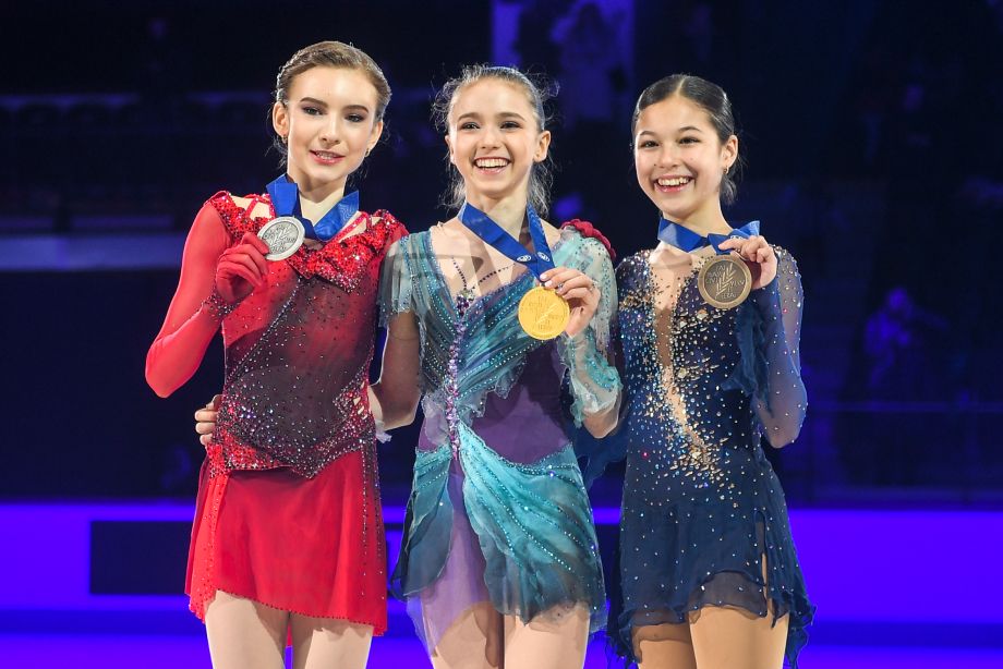Дарья Усачёва, Камила Валиева, Алиса Лью на ЮЧМ-2020