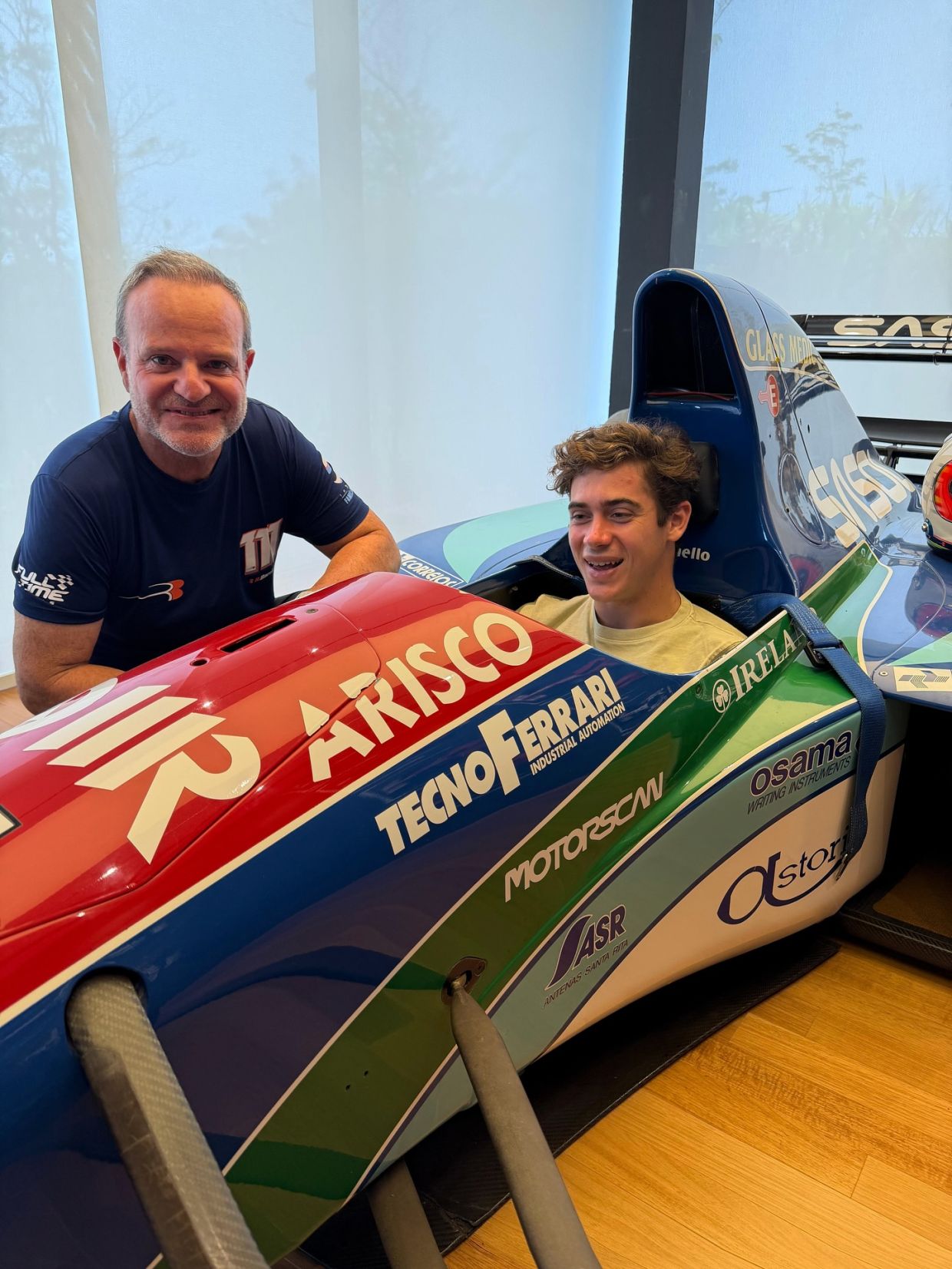 Рубенс Баррикелло и Франко Колапинто