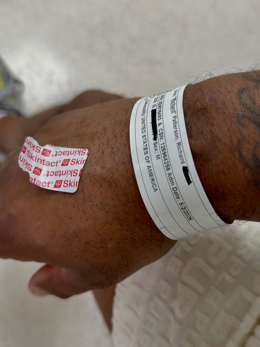 Судя по всему, Паттерсон был госпитализирован 