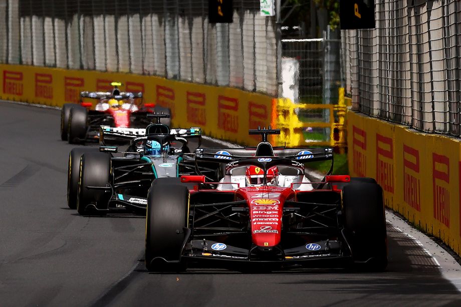 Хэмилтон, Расселл и Леклер на Гран-при Австралии