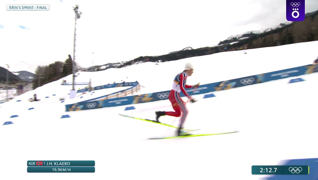 Клебо бежит к золоту