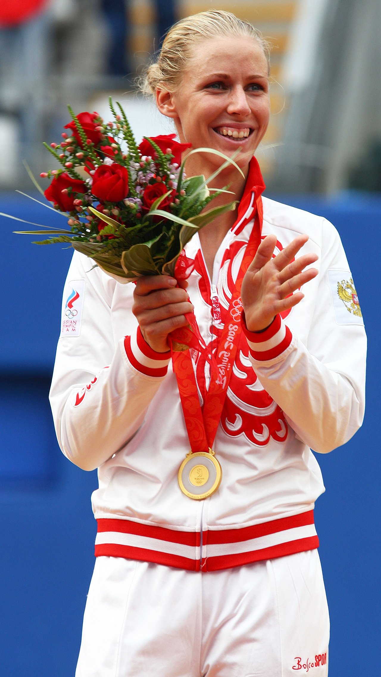 А Елена Дементьева завоевала золото Олимпиады в Пекине-2008.