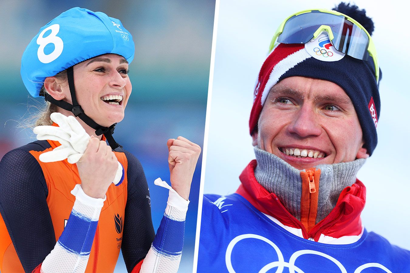 Ирене Схаутен и Александр Большунов