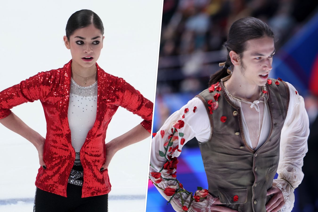 Аделия Петросян и Пётр Гуменник