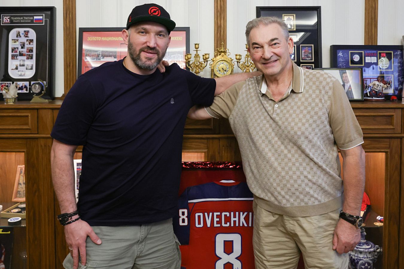 Александр Овечкин и Владислав Третьяк