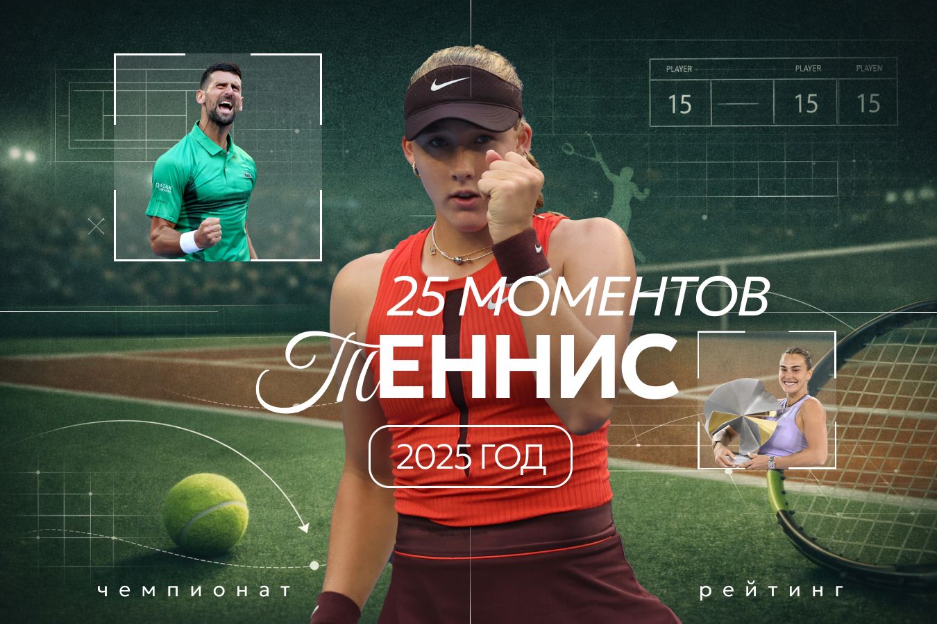 25 моментов 2025 года в теннисе