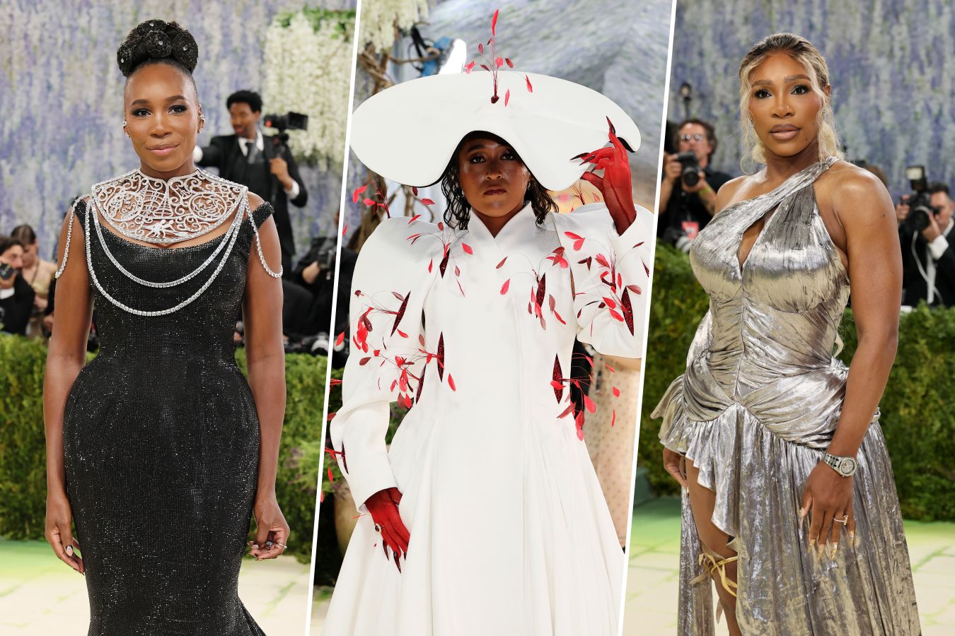 Сестры Уильямс и Осака сияли на Met Gala