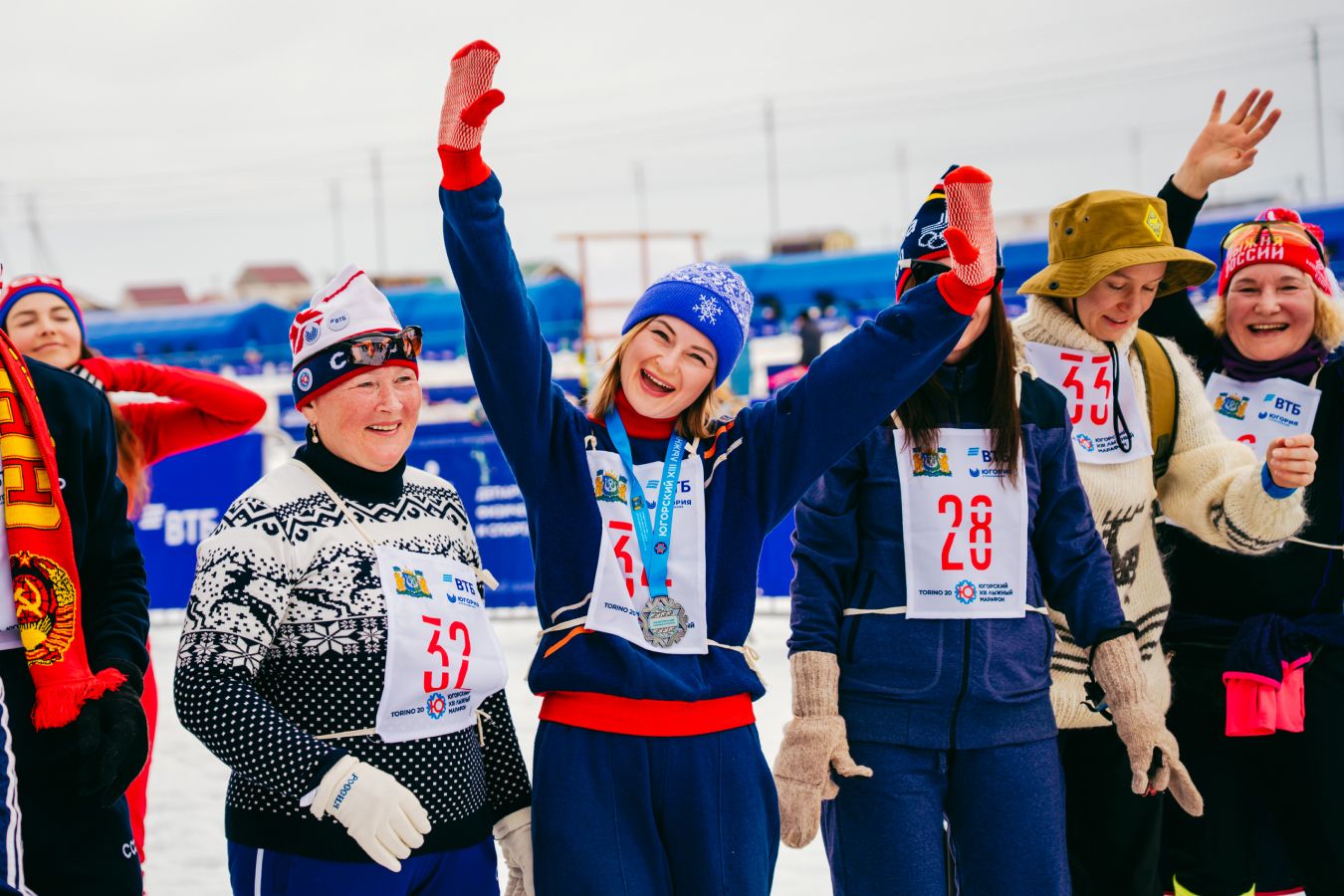 Биатлонисты зажгли на Югорском лыжном марафоне!