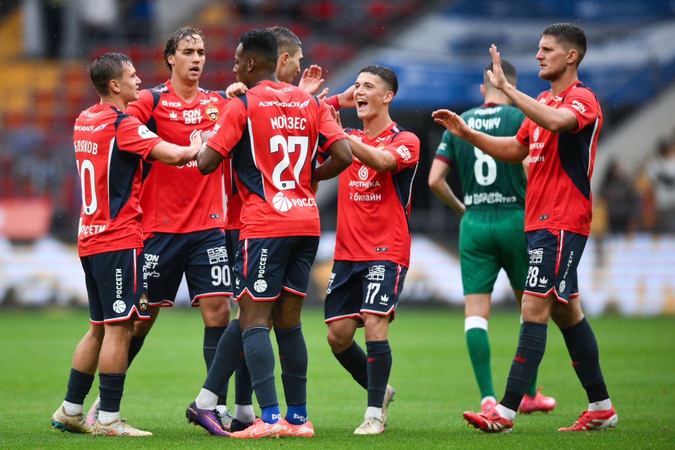 Отчёт ЦСКА — «Рубин» — 5:1