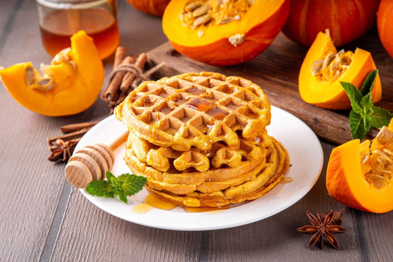 Тыквенные вафли