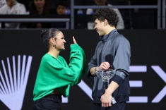 Теннисист Бен Шелтон встречается с Тринити Родман