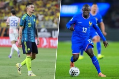 Франция играет с Колумбией