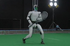 В Китае представили автономного робота-теннисиста