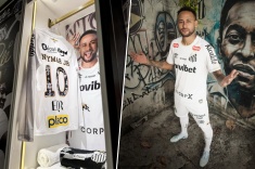 Неймар вышел на матч в необычном джерси