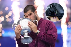 Карлос Алькарас набил татуировку Статуи Свободы