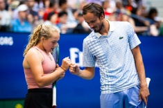 Мирра Андреева и Даниил Медведев