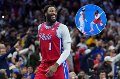 Во время матча НБА игрок встал в боевую стойку