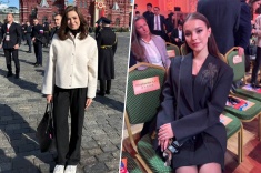 Как фигуристы поздравляли страну с Днём Победы