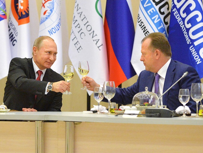 Владимир Путин и Мариус Визер