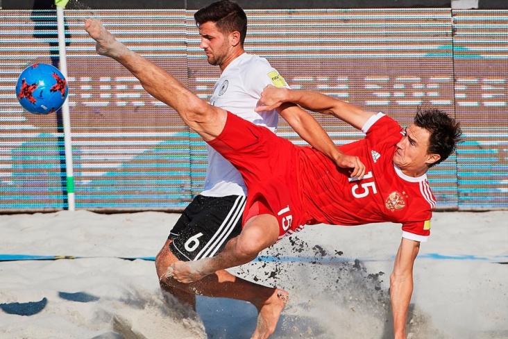 Пляжный футбол, Россия — Германия. Евролига — 2018