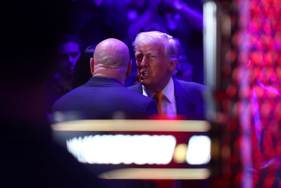 Дана Уайт и Дональд Трамп